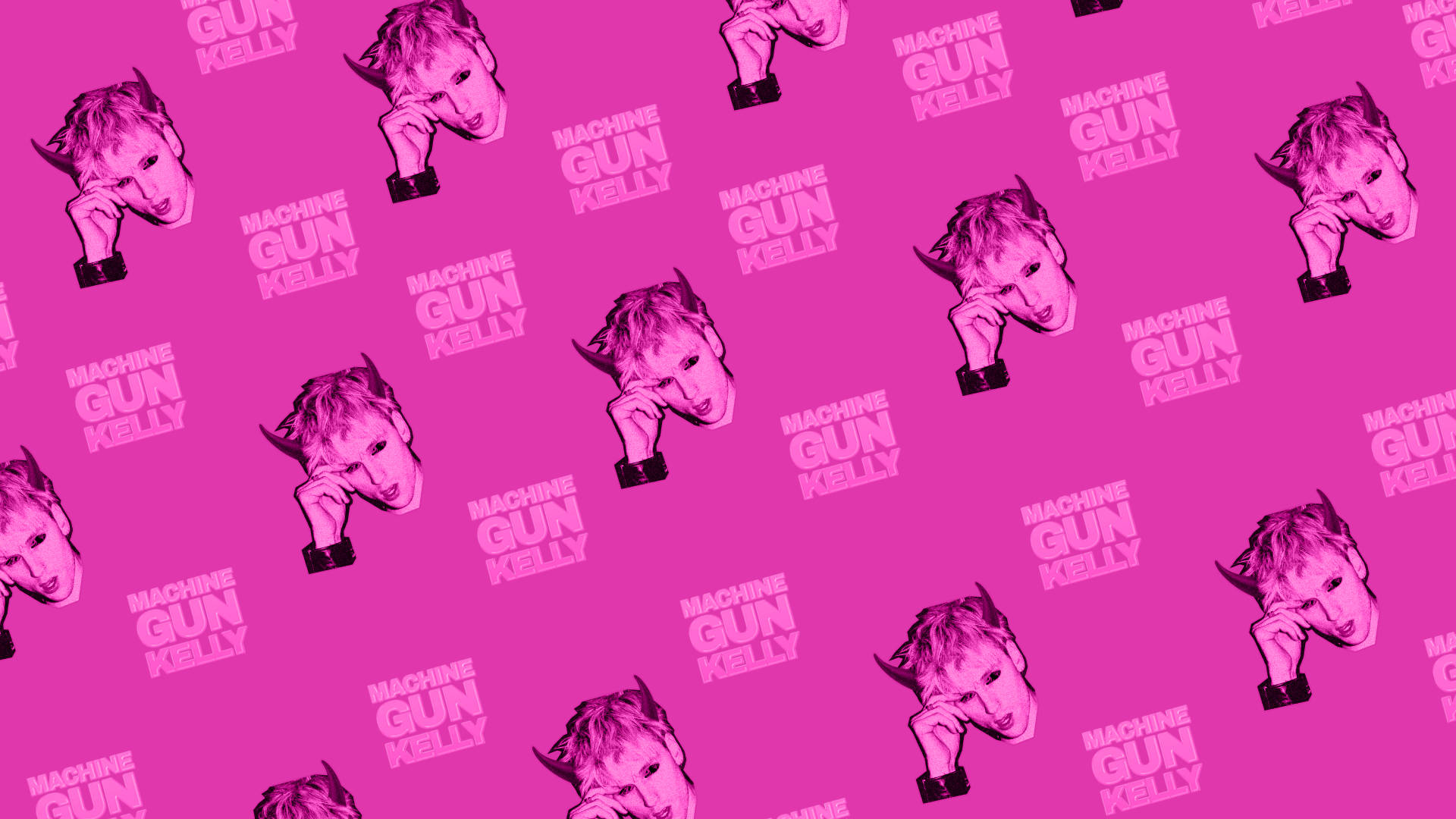Machine Gun Kelly Pink Aesthetic Wallpaper