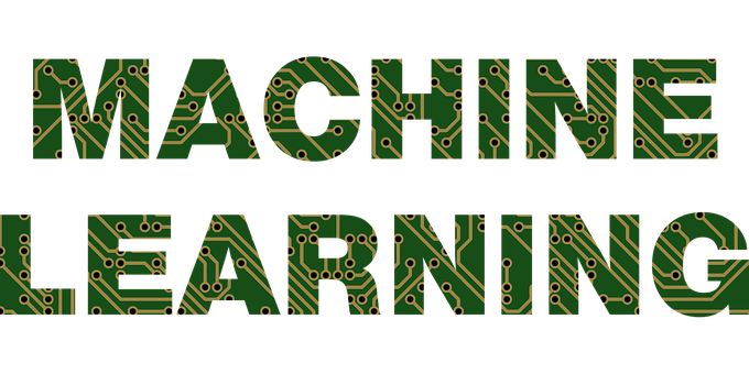 Machine Learning Circuit Board Text PNG