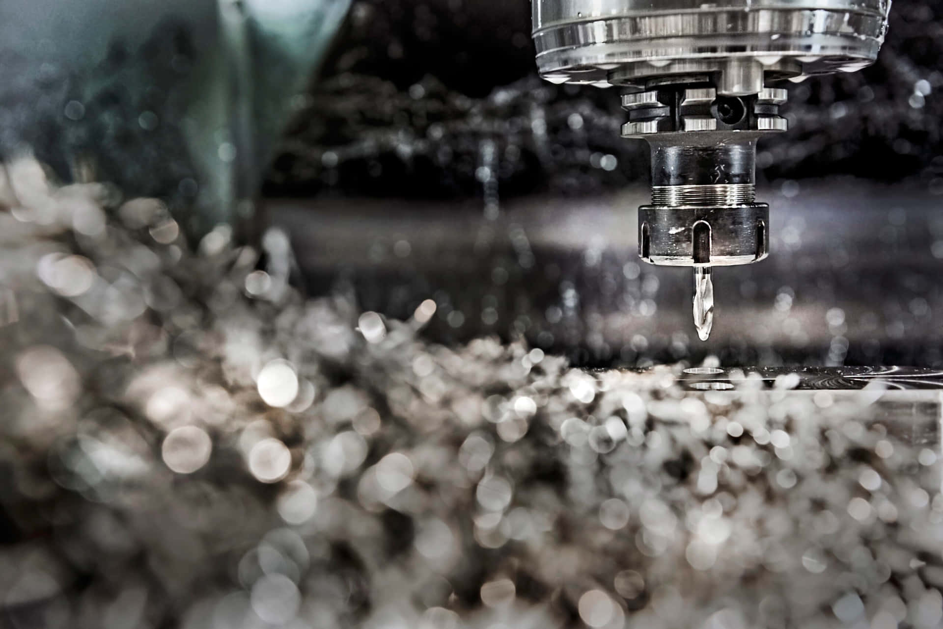 Precision Manufacturing with Machining Wallpaper