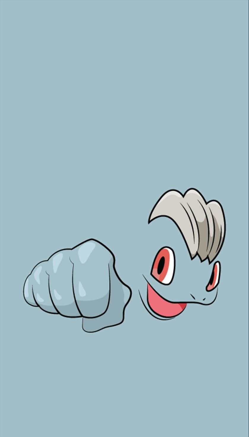 Machop With Oncoming Fist Illustration Wallpaper