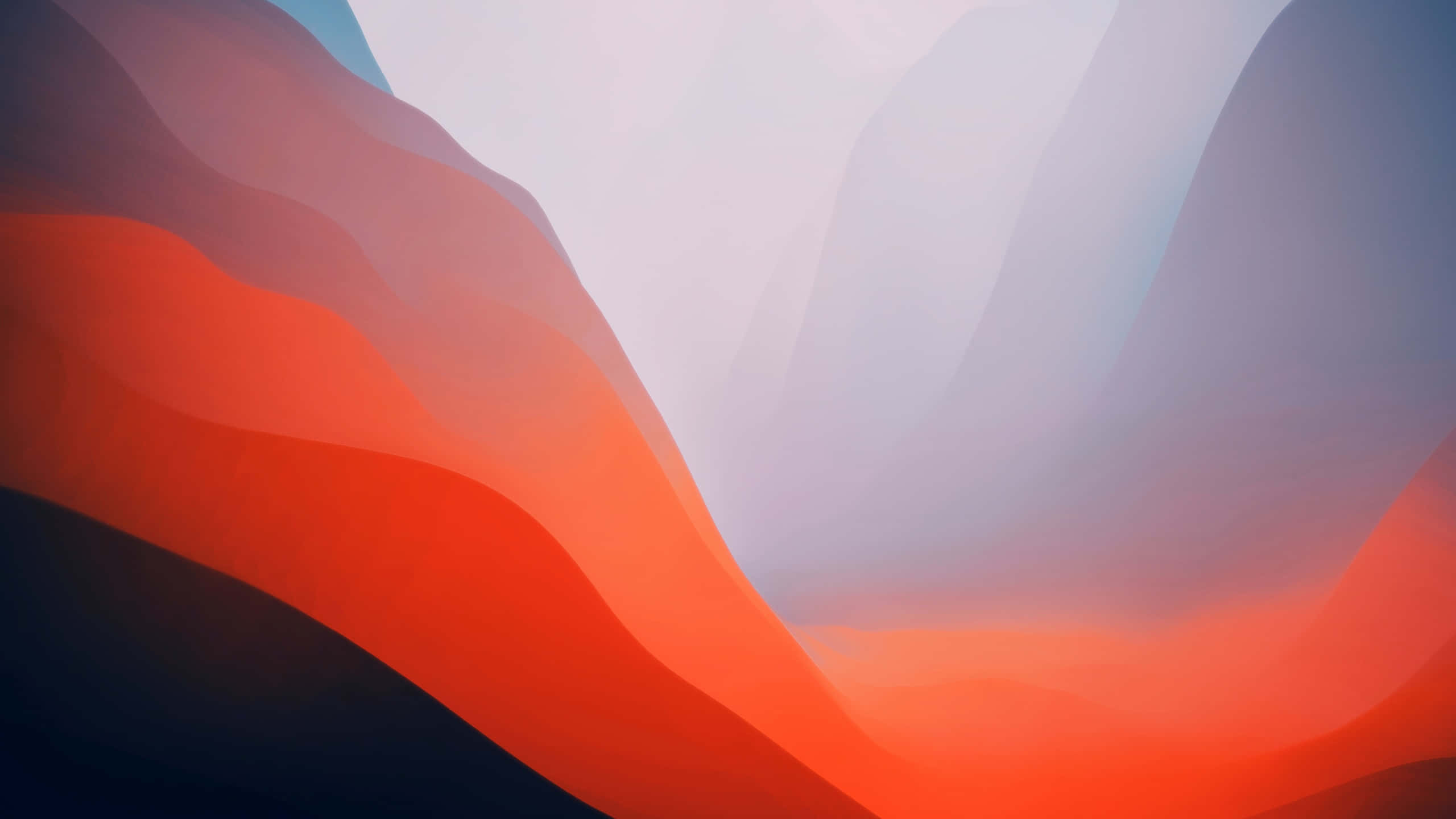 MacOS wallpaper with pastel cloud gradient