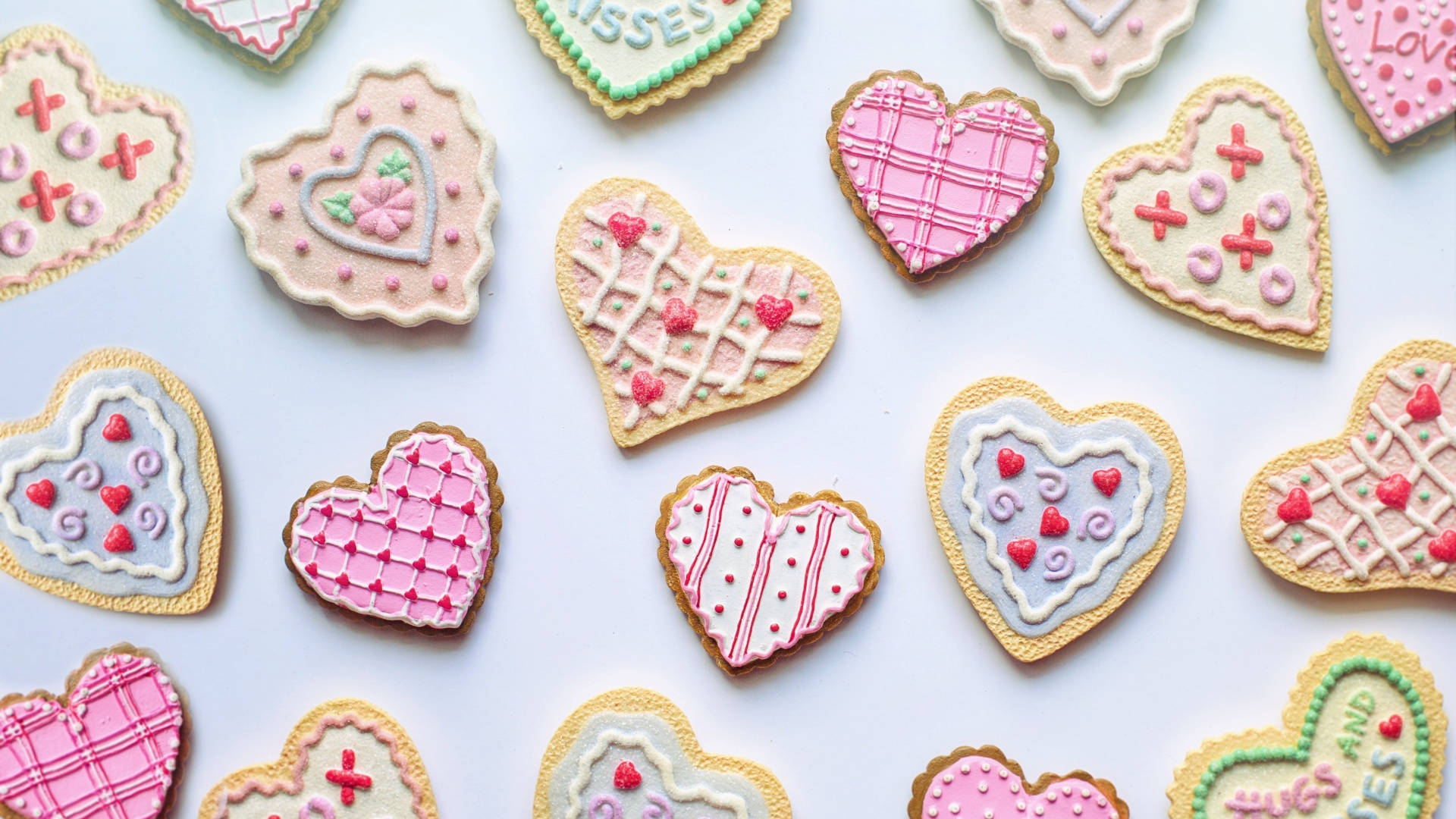 MacOS Mojave Heart Sugar Cookies Wallpaper