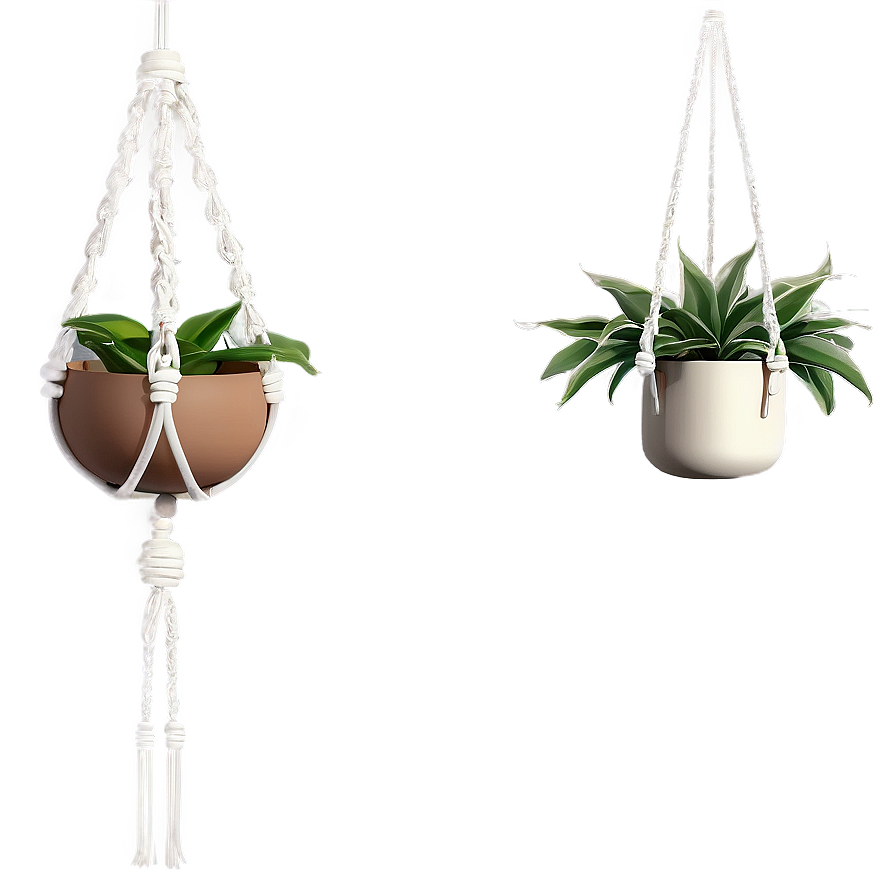 Macrame Hanging Plant Png 69 PNG