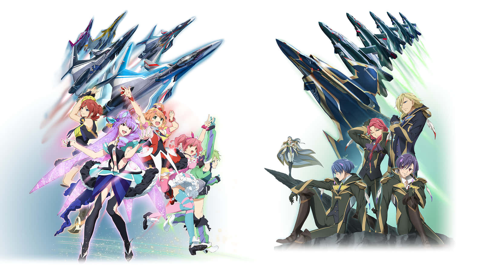 A thrilling display of power in the world of Macross Delta Wallpaper