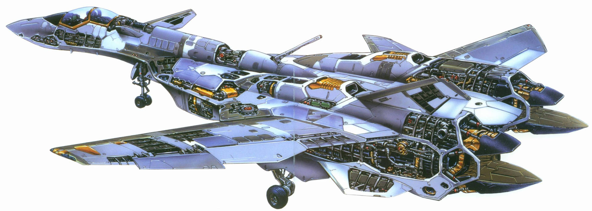 Macross Jet Model Background