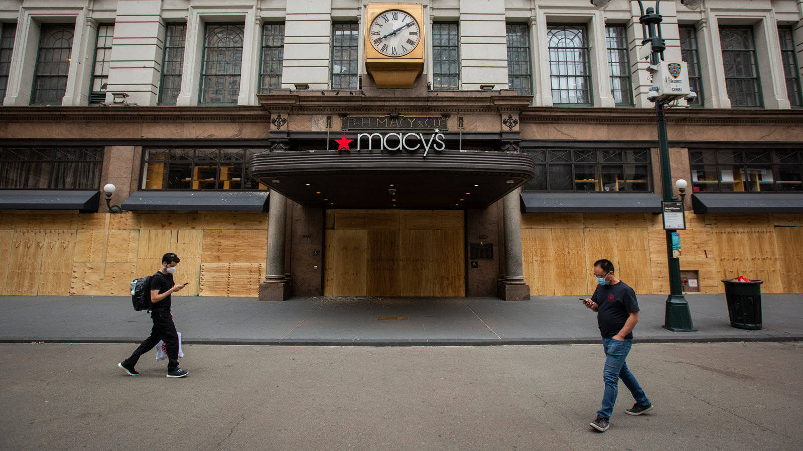 Macy's Boarded-Up Storefront Wallpaper