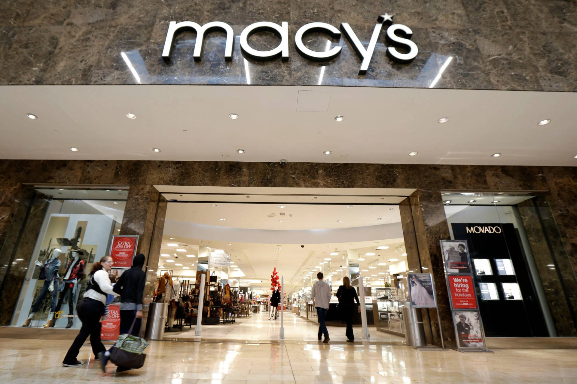 Tapet af Macys Department Store indgang vil være din vejleder gennem farverige shopping oplevelser! Wallpaper
