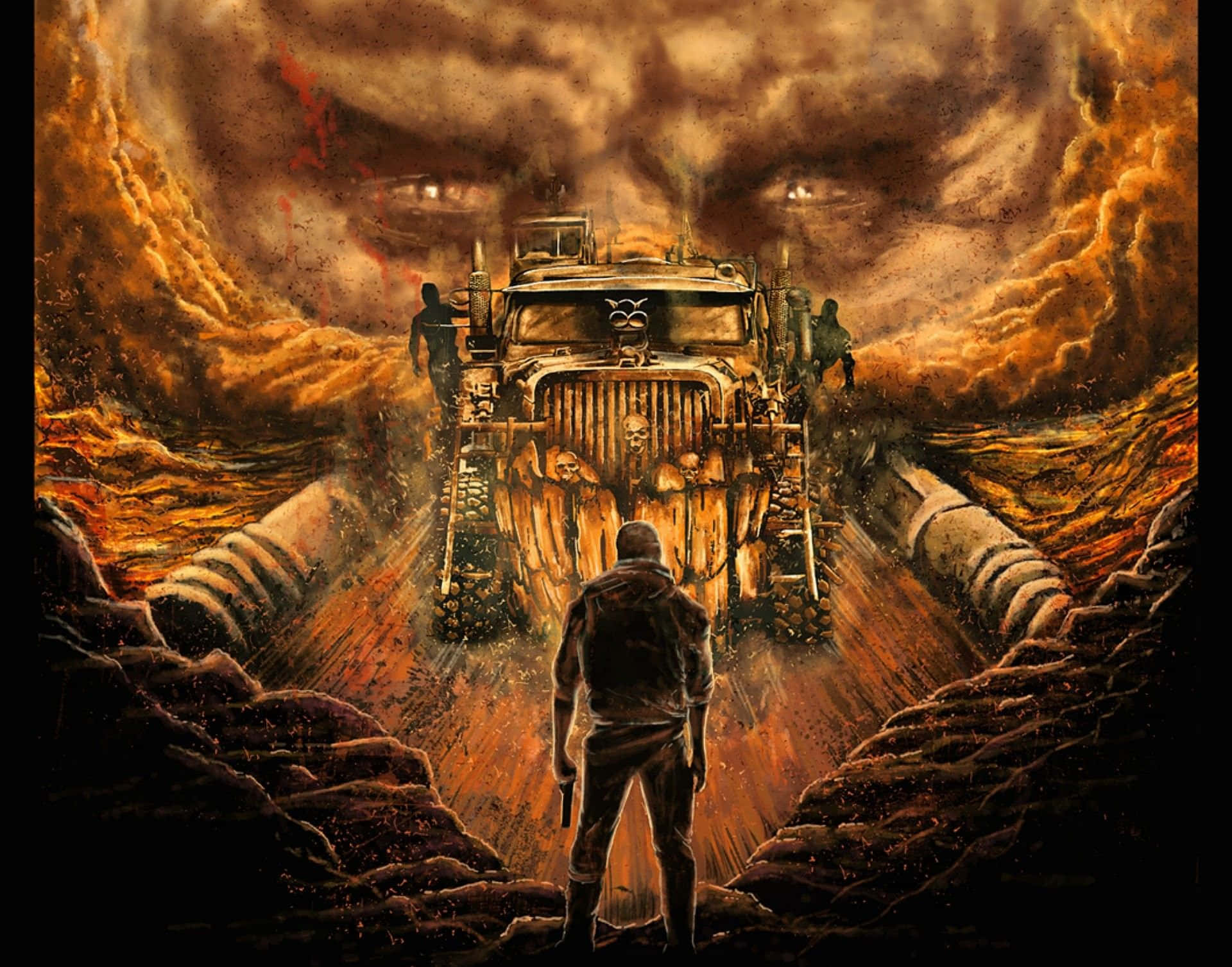 Mad Max - The Road To Hell Poster Wallpaper