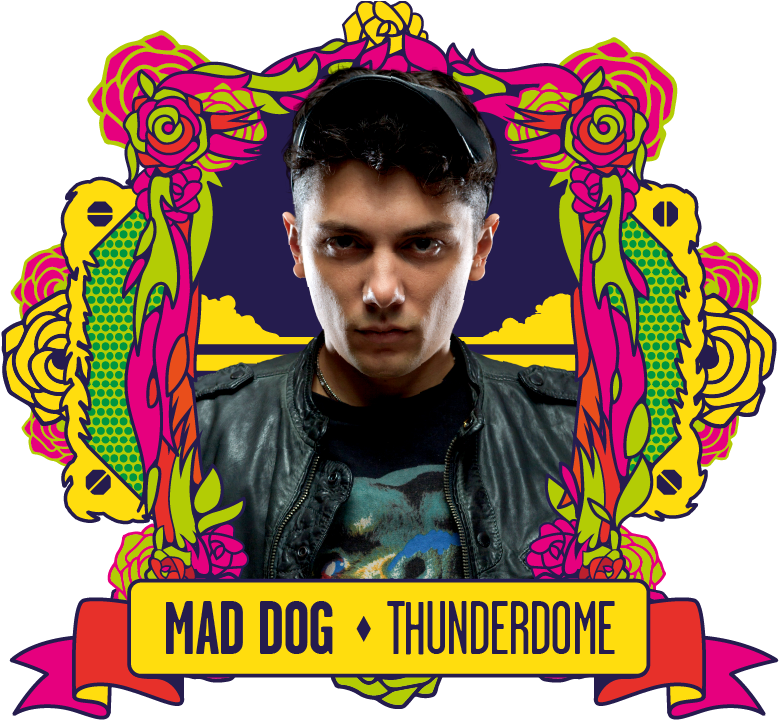 Mad Dog Thunderdome Graphic Design PNG
