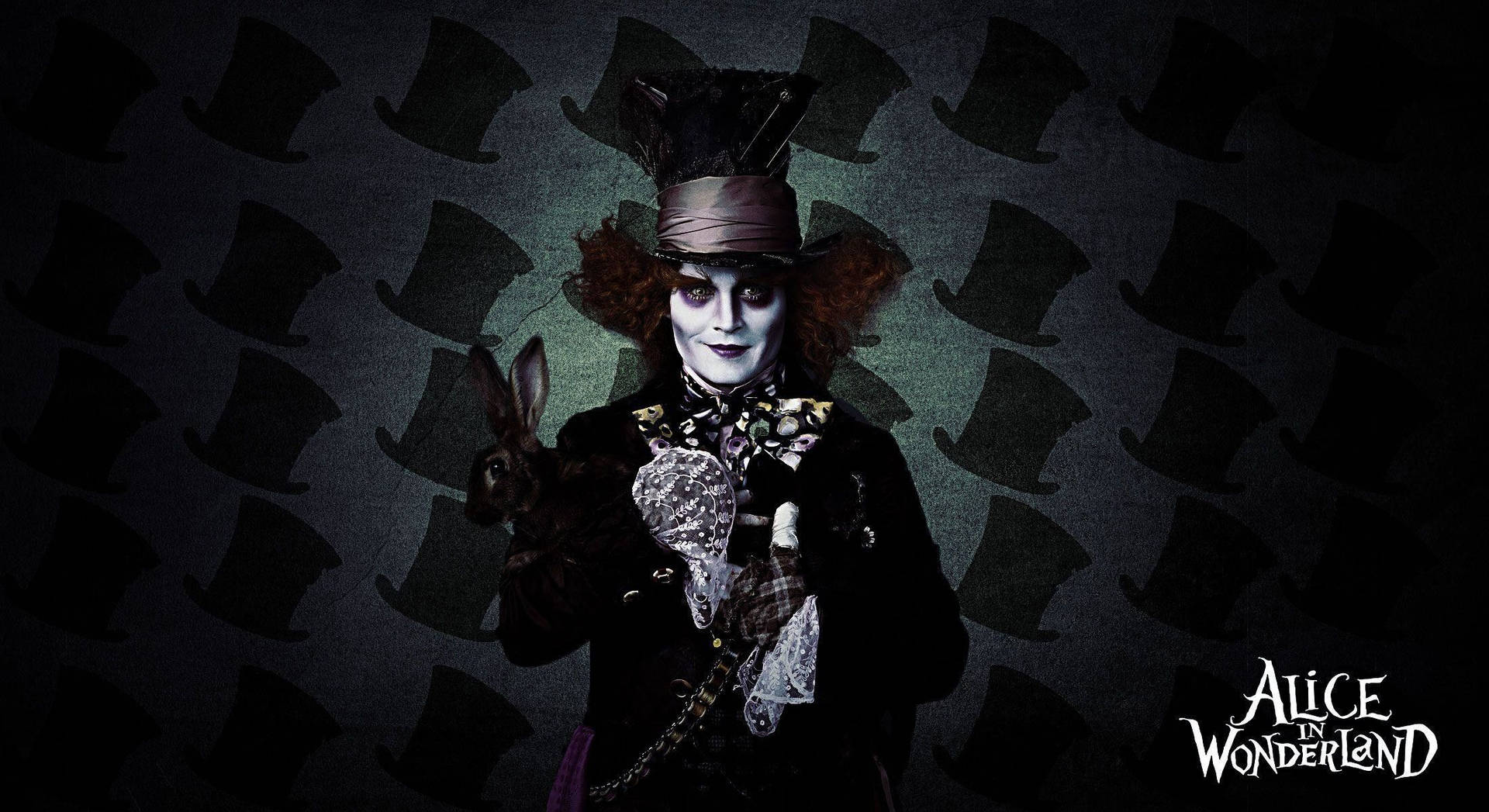 The Mad Hatter in Tim Burton's Alice In Wonderland Wallpaper