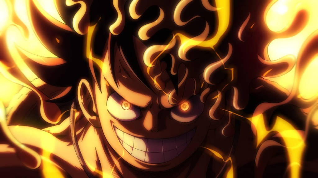 Mad Joy Boy Luffy In One Piece Background