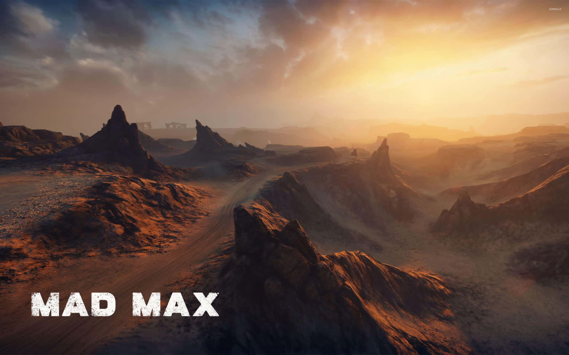Mad Max Desert Landscape Sunset Wallpaper