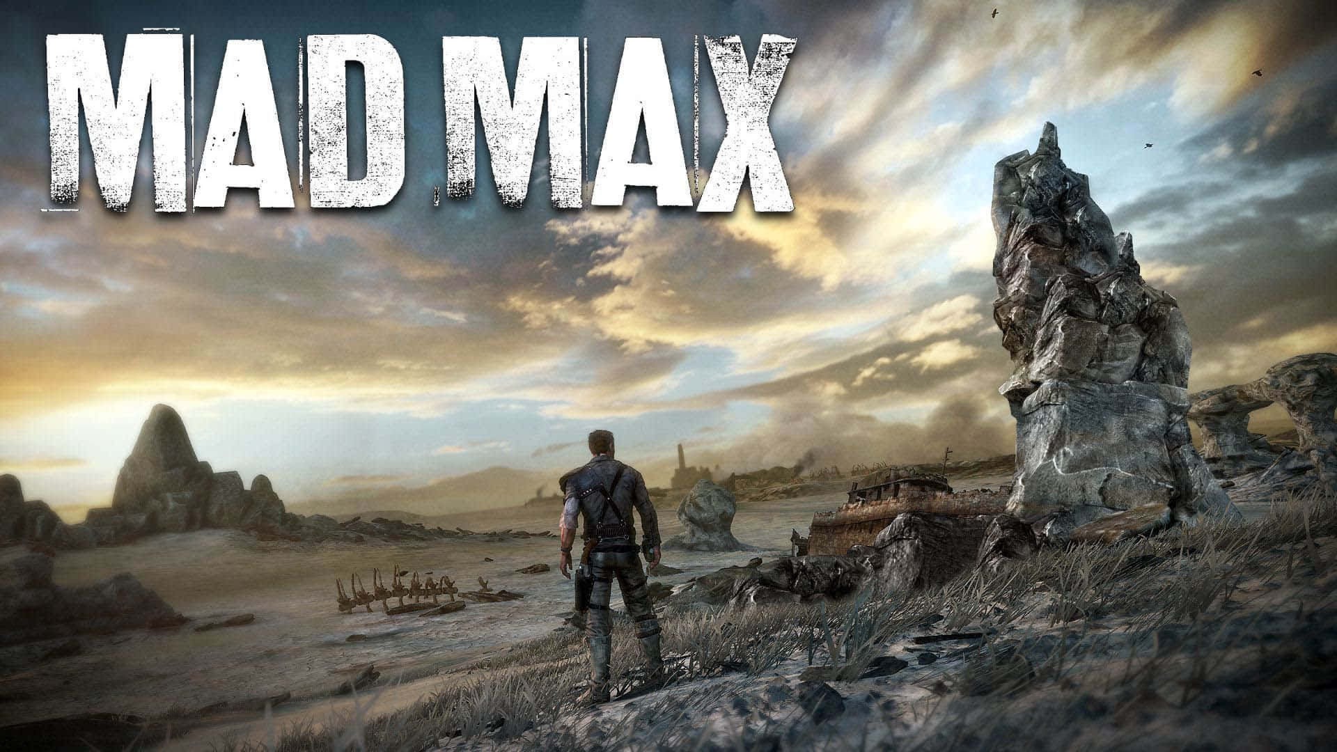 Mad Max Desolate Wasteland Scene Wallpaper