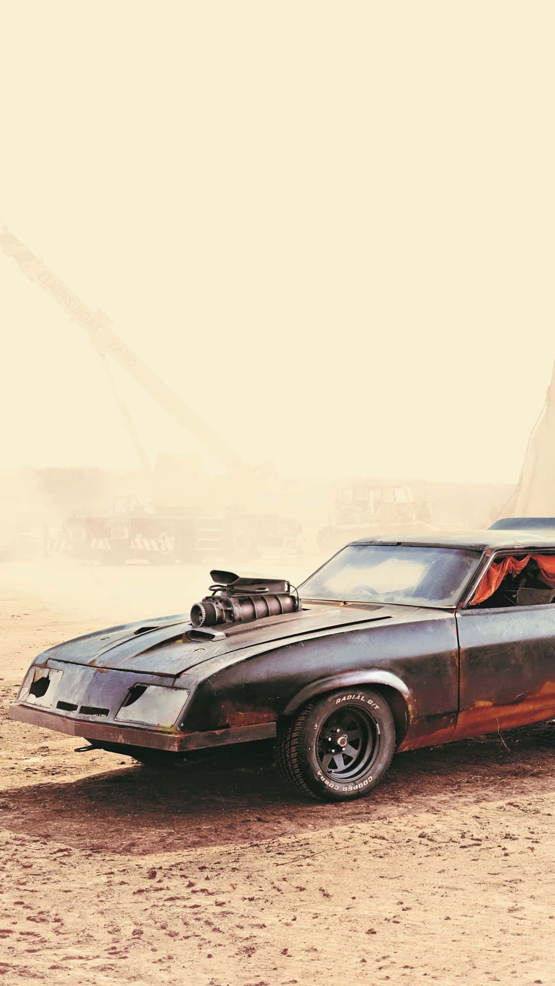 Mad Max_ Fury Road_ Vehicle_ Desert_ Background Wallpaper