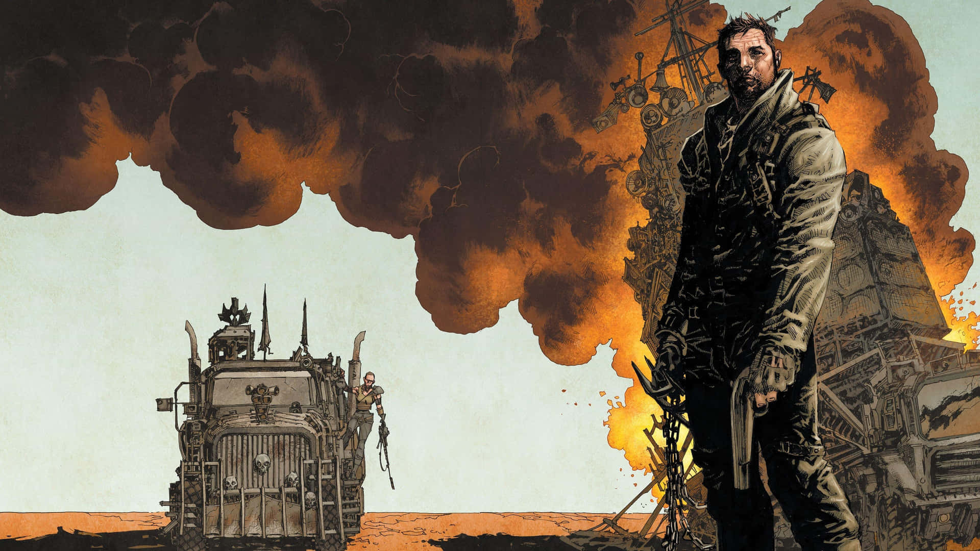 Mad Max Post Apocalyptic Wasteland Wallpaper