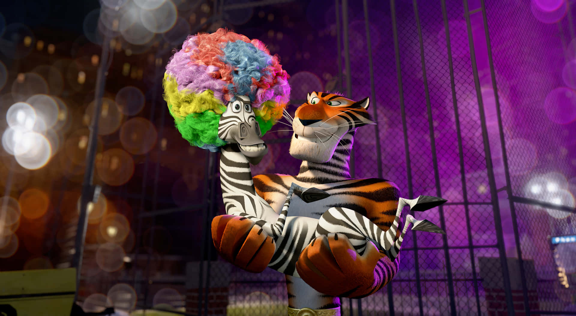 Madagascar 3 Europes Most Wanted's Vibrant Crew In An Exciting Moment Wallpaper