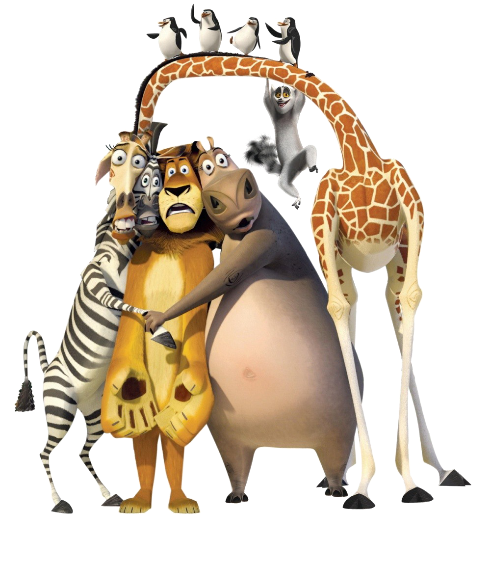 Madagascar Animated Characters PNG