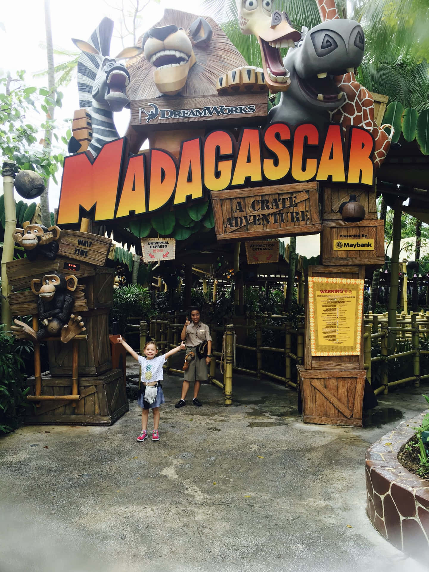 Madagascar Attractie Universal Studios Singapore Achtergrond