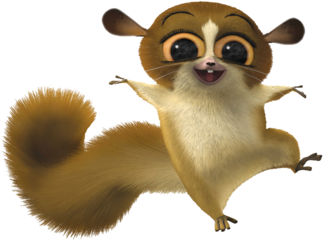 Madagascar Movie Character Jumping PNG