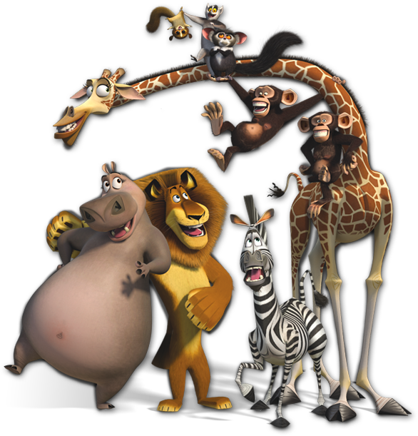 Madagascar Movie Characters PNG