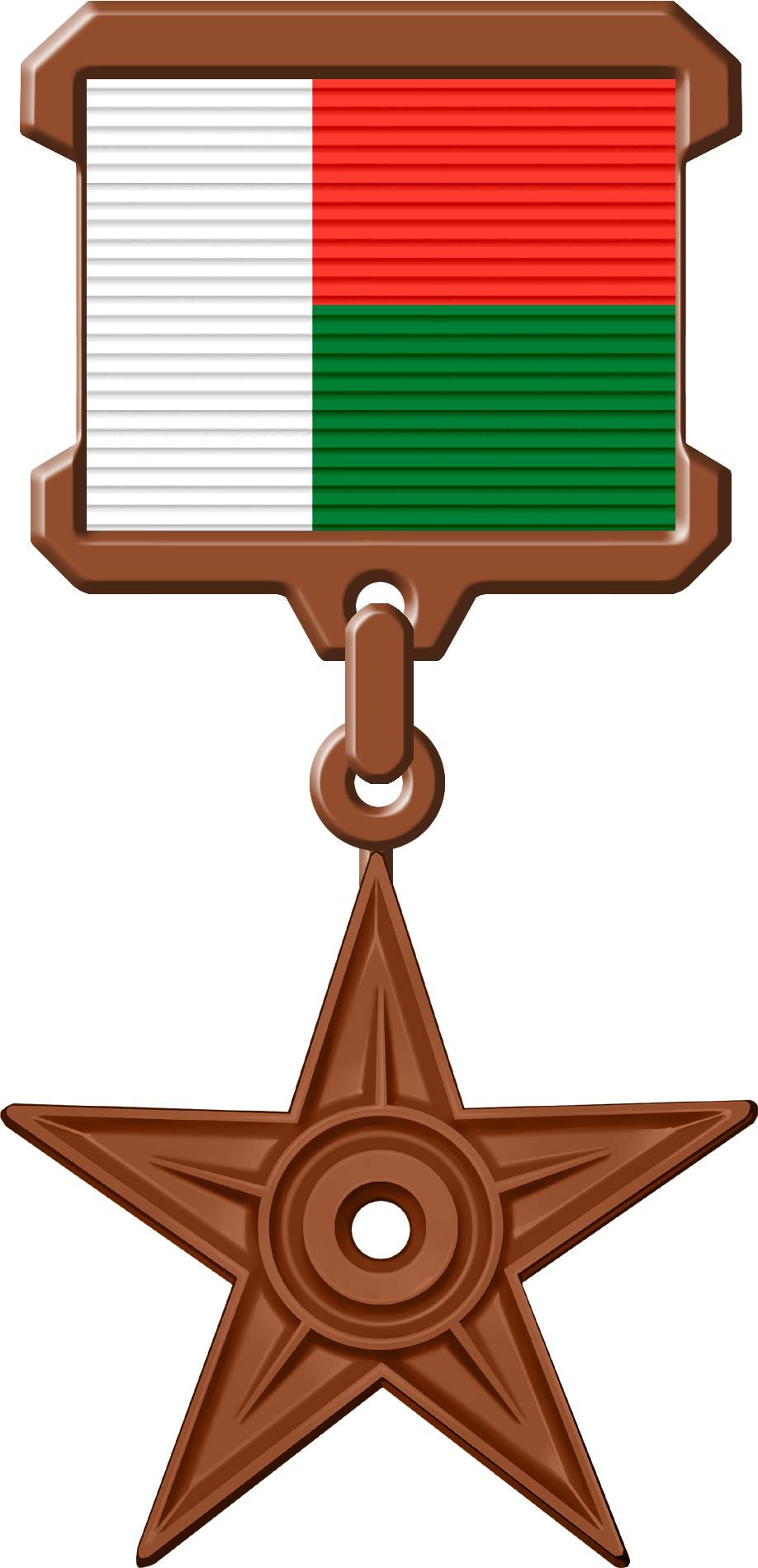 Madagascar Movie Star Medal PNG