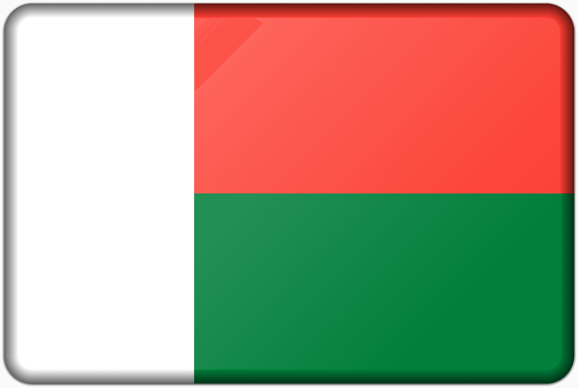 Madagascar National Flag PNG