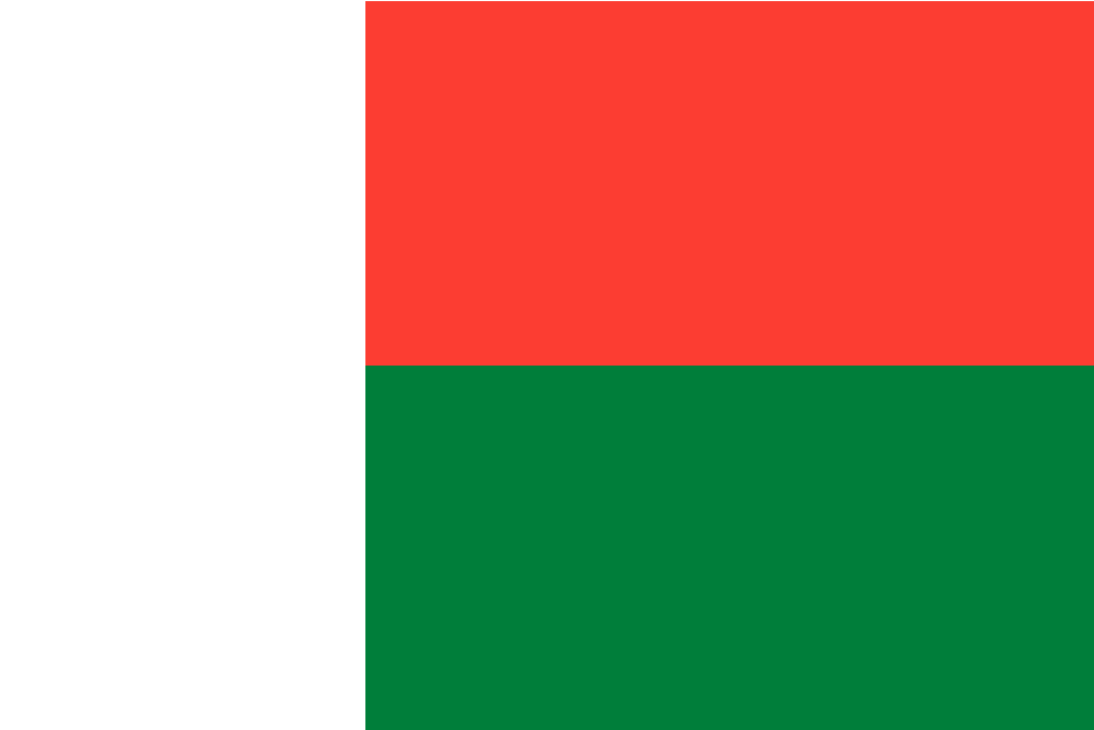 Madagascar National Flag PNG