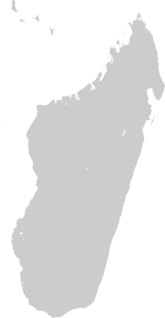 Madagascar Outline Map PNG