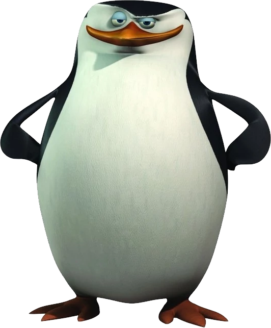 Madagascar Penguin Character PNG