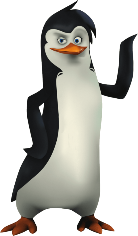 Madagascar Penguin Character Pose PNG