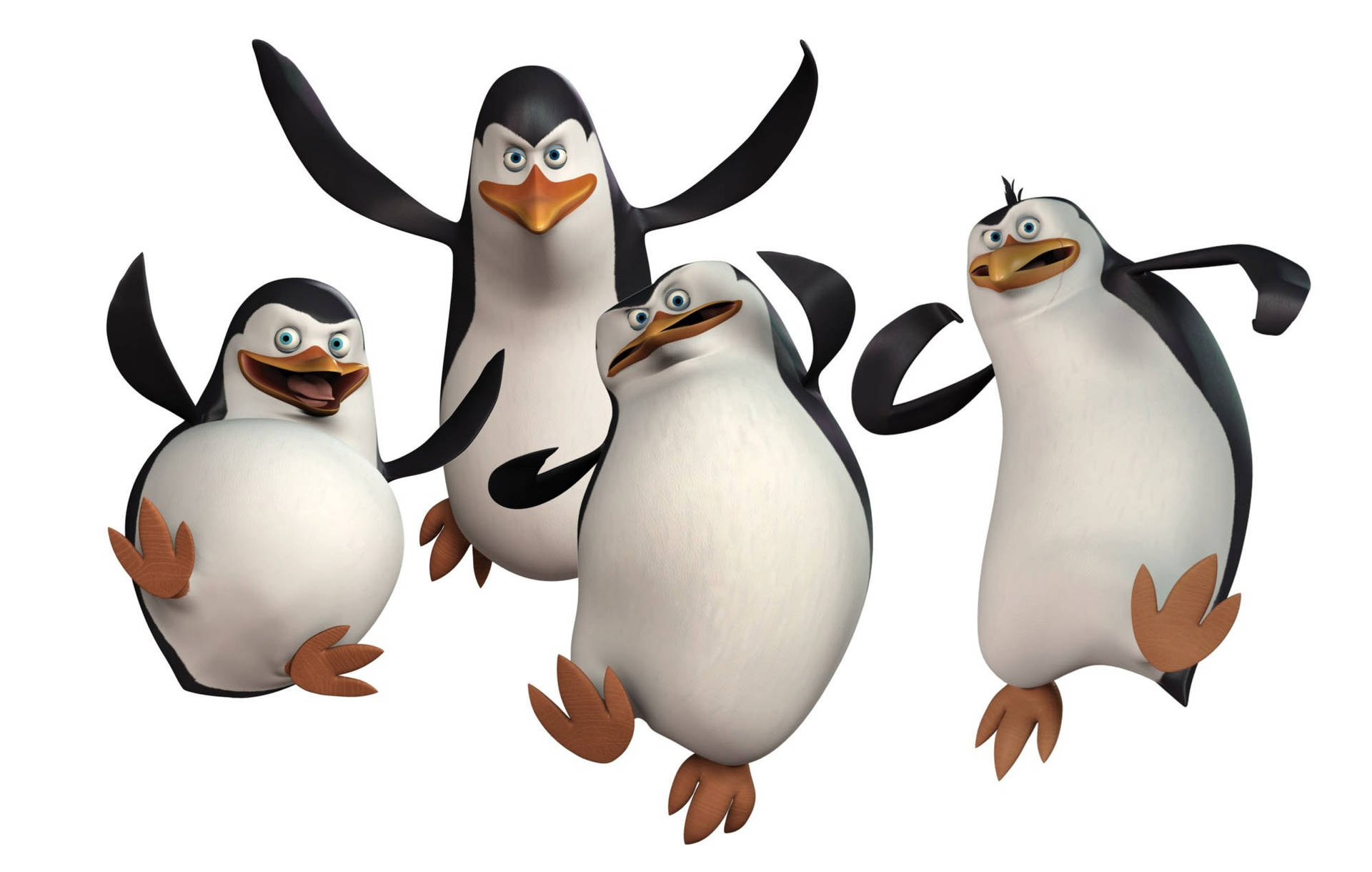 Madagascar Penguins In The Air Wallpaper