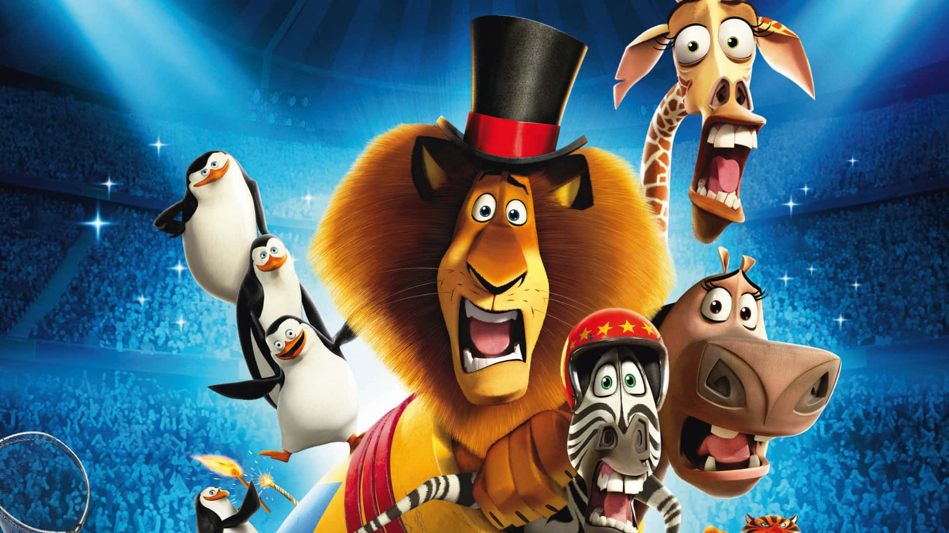 Madagascar3 Circus Performance Cast Wallpaper