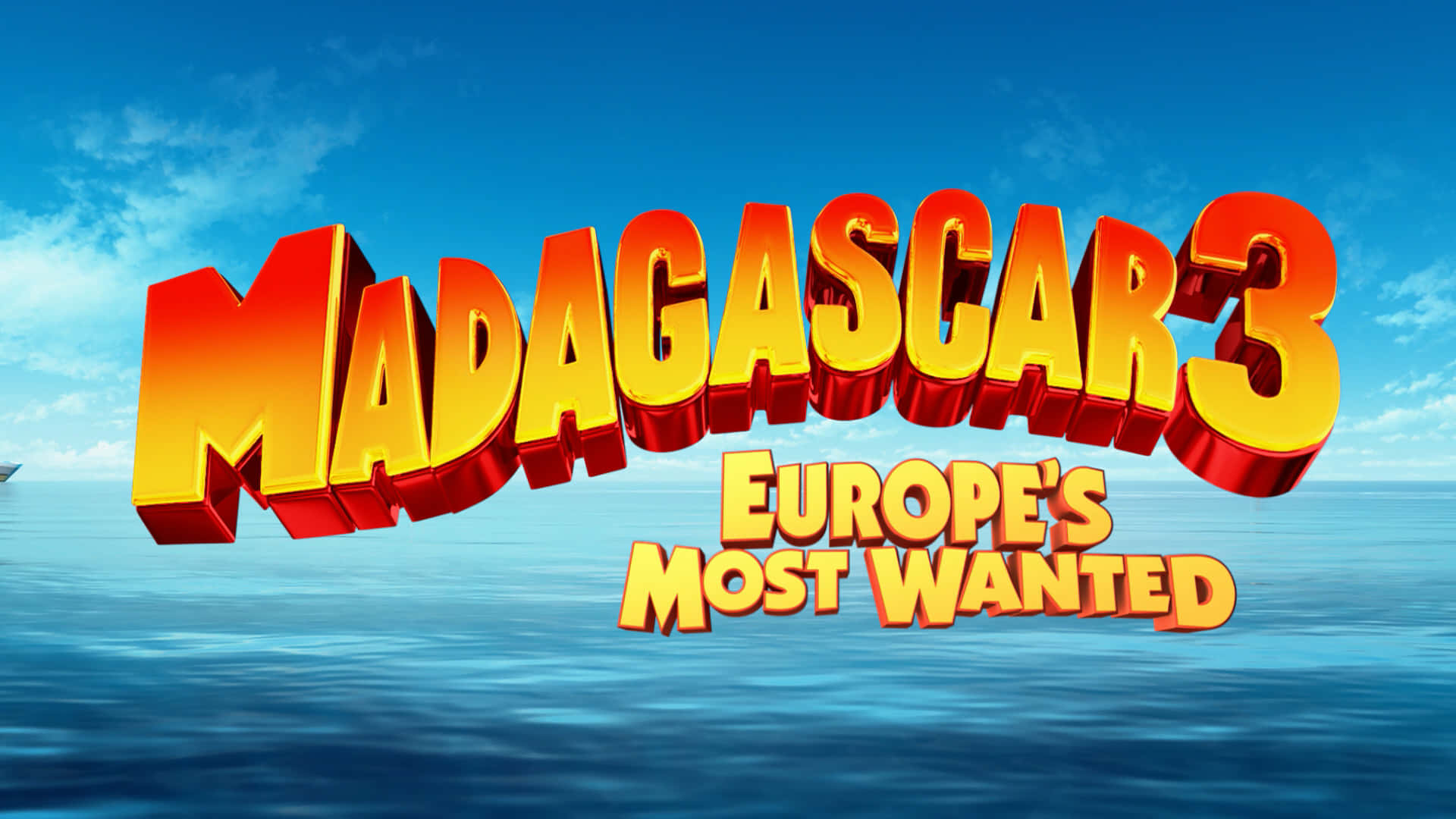 Madagascar3 Europes Most Wanted Logo Wallpaper
