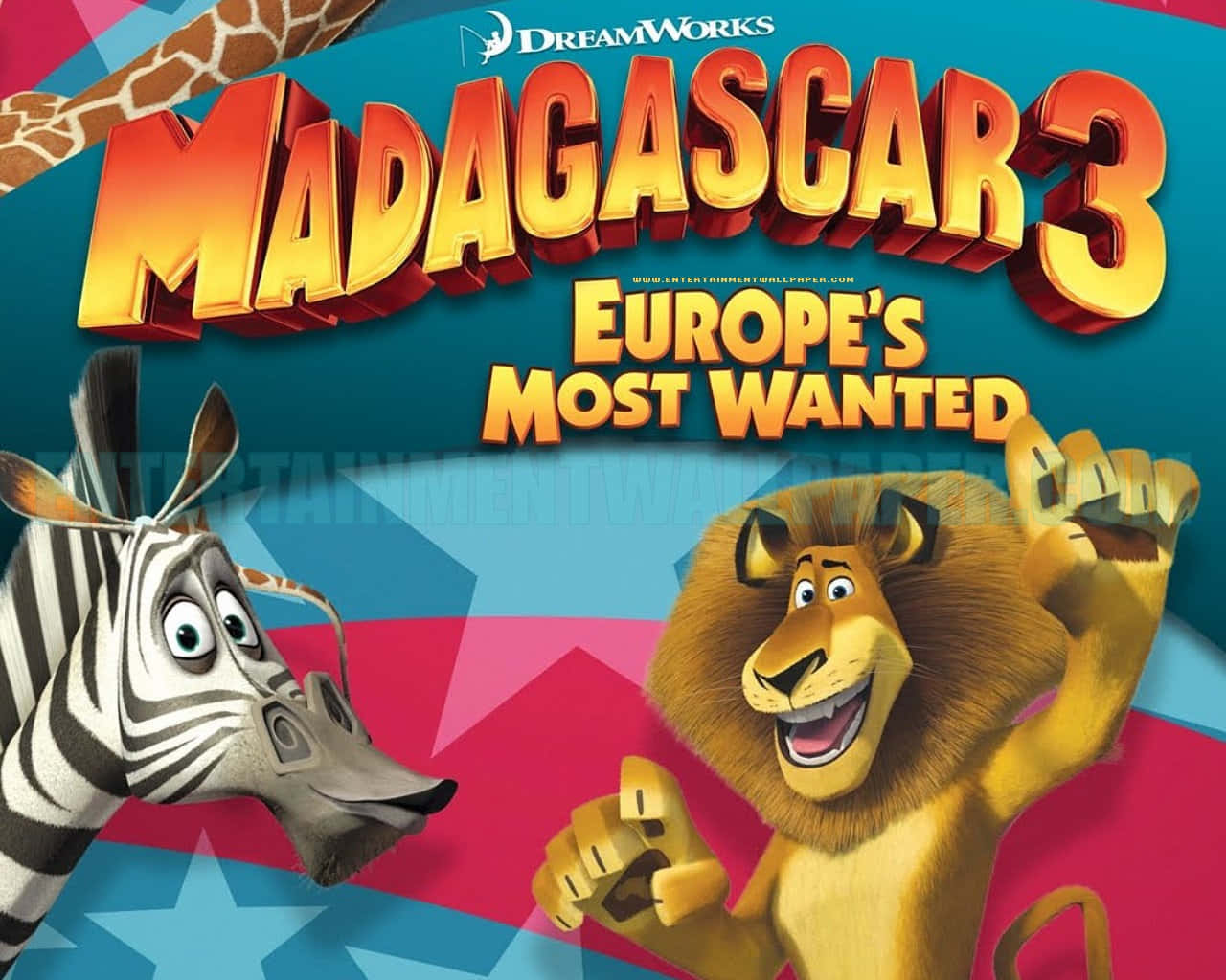 Madagascar3 Europes Most Wanted Movie Poster Wallpaper