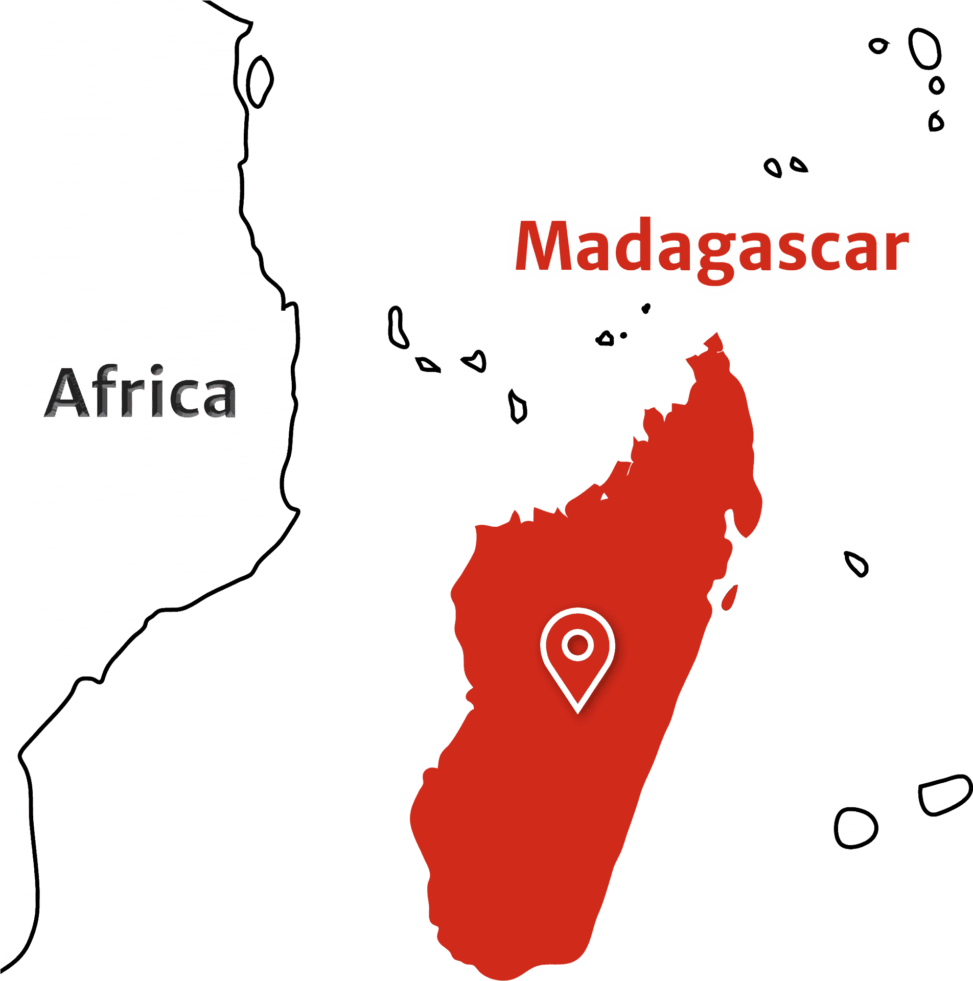 Madagascarand Africa Map PNG