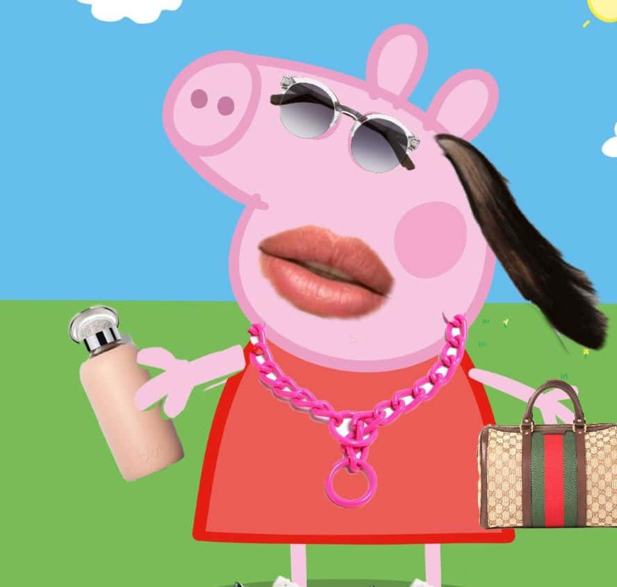 Madame Gazelle Teaching Peppa Pig And Friends In The Classroom. Wallpaper