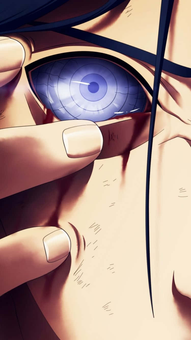 A Close Up Of A Person's Eye With Blue Eyes Wallpaper