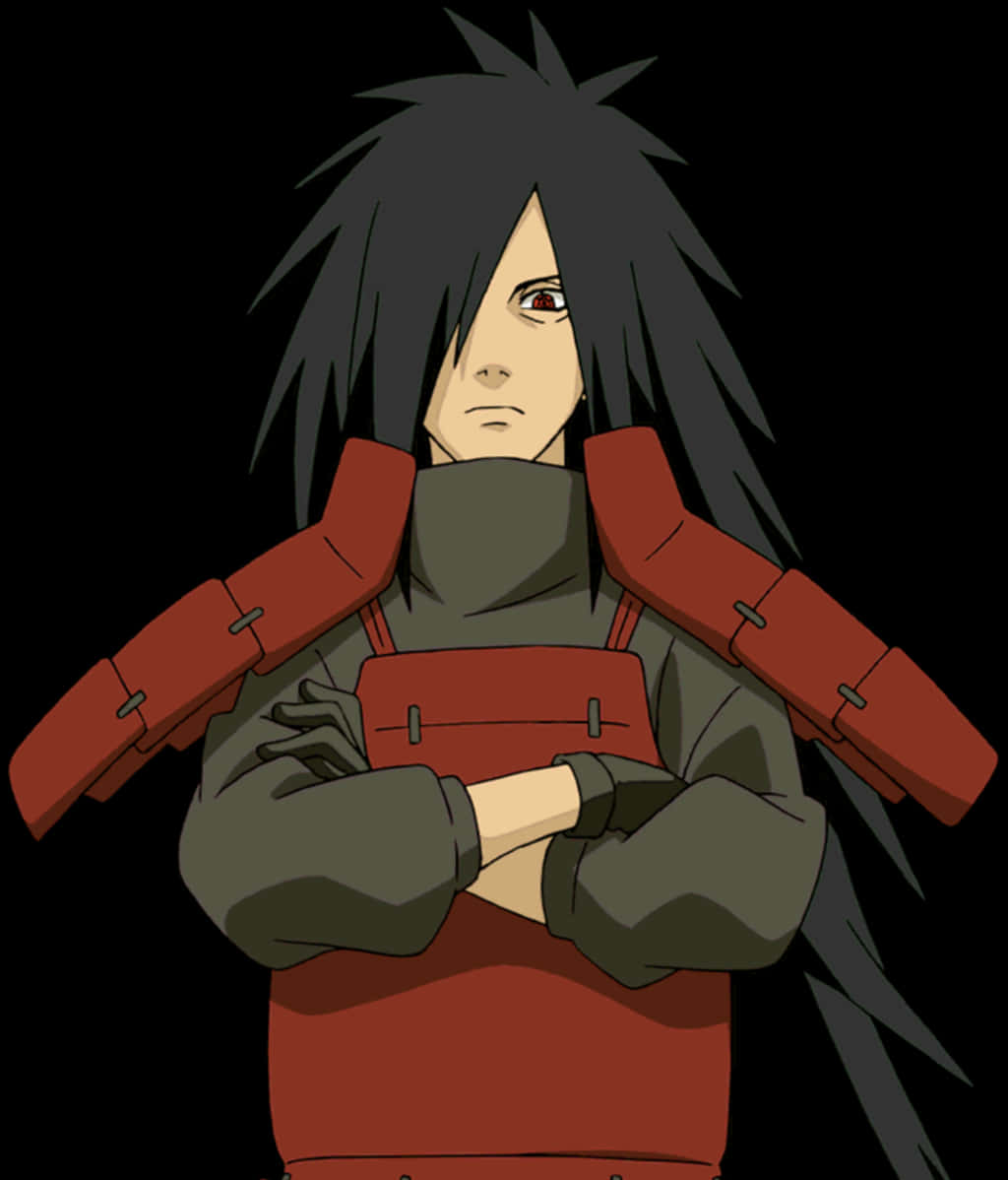 Madara Uchiha Anime Portrait PNG