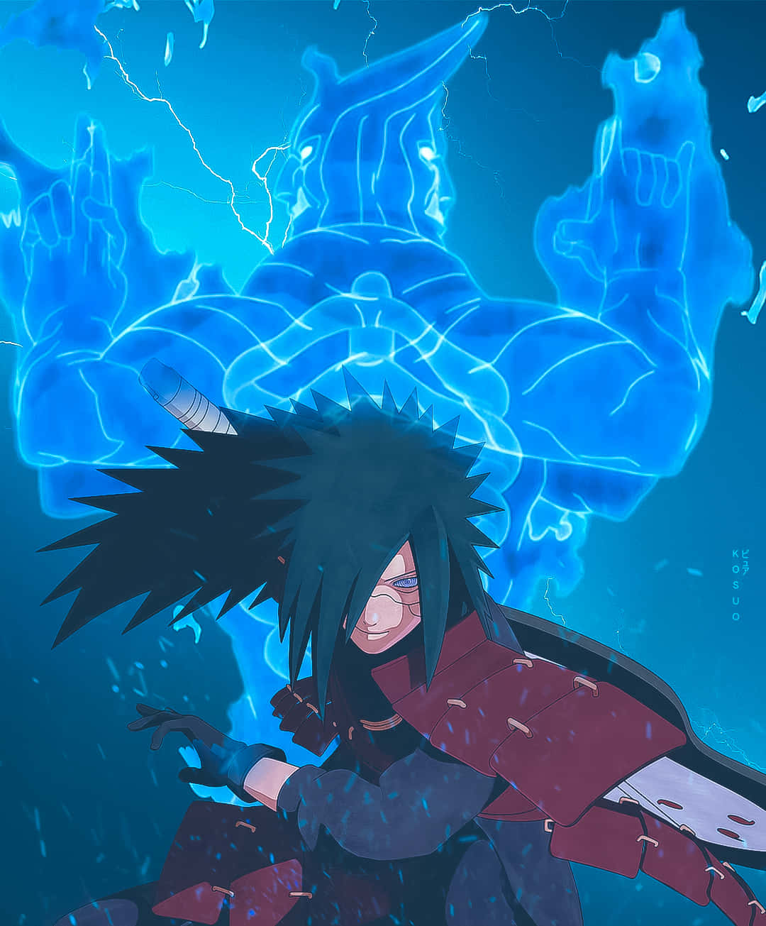 Madara Uchiha, a powerful antagonist in the hit anime series Naruto