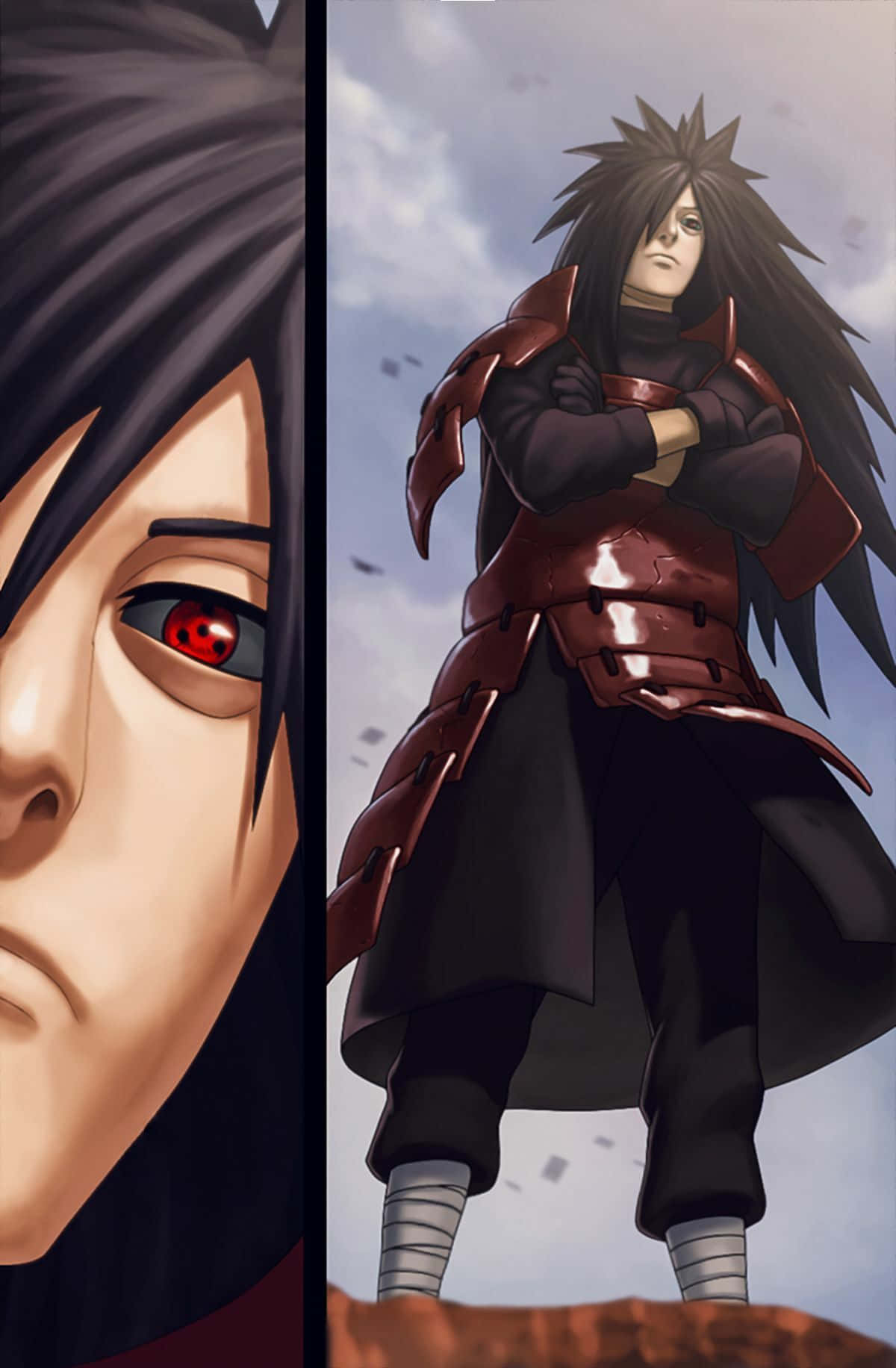 Madara Uchiha, leader of the Uchiha clan, unleashes his power in the Land of Fire.