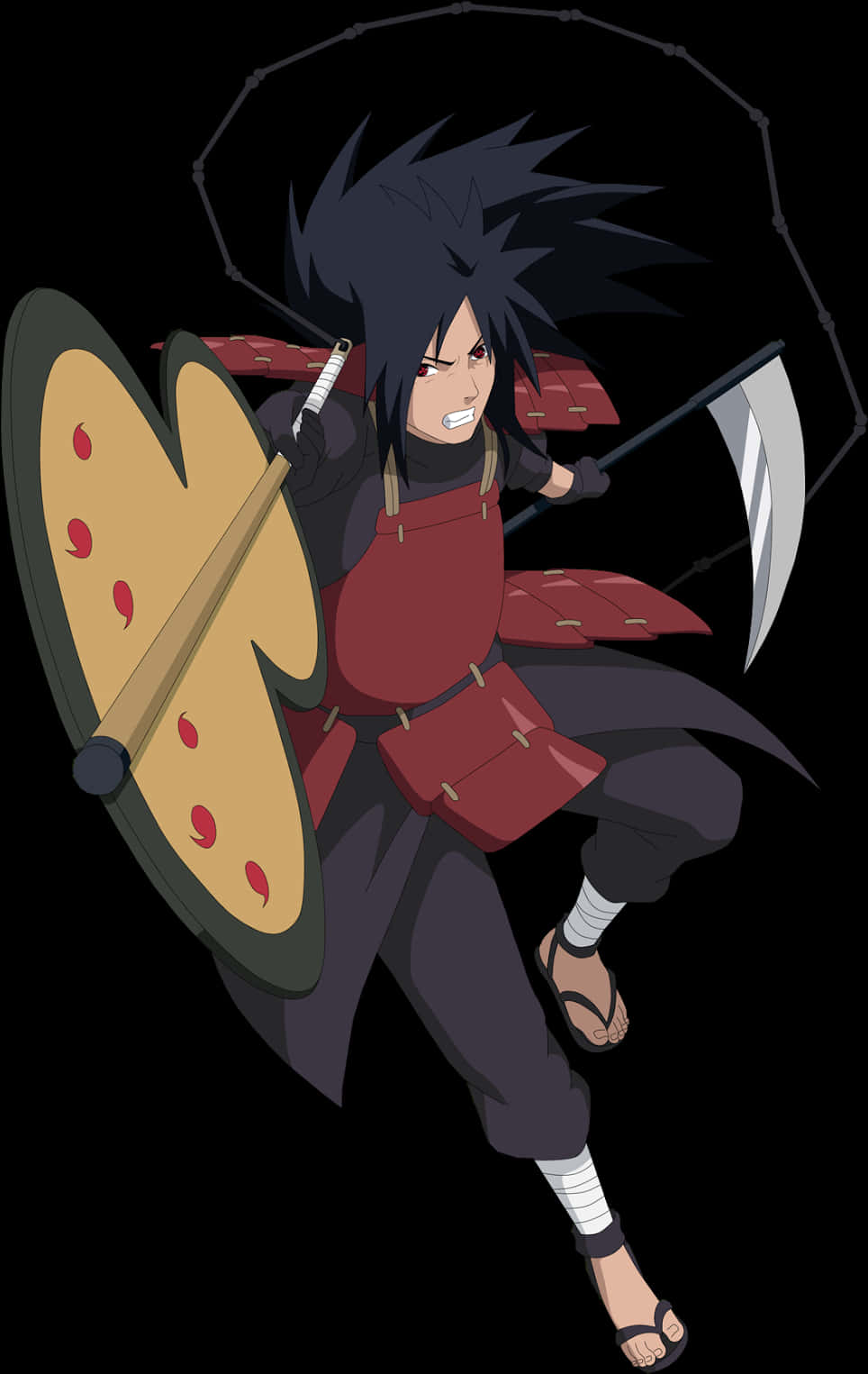 Madara Uchiha Readyfor Battle PNG