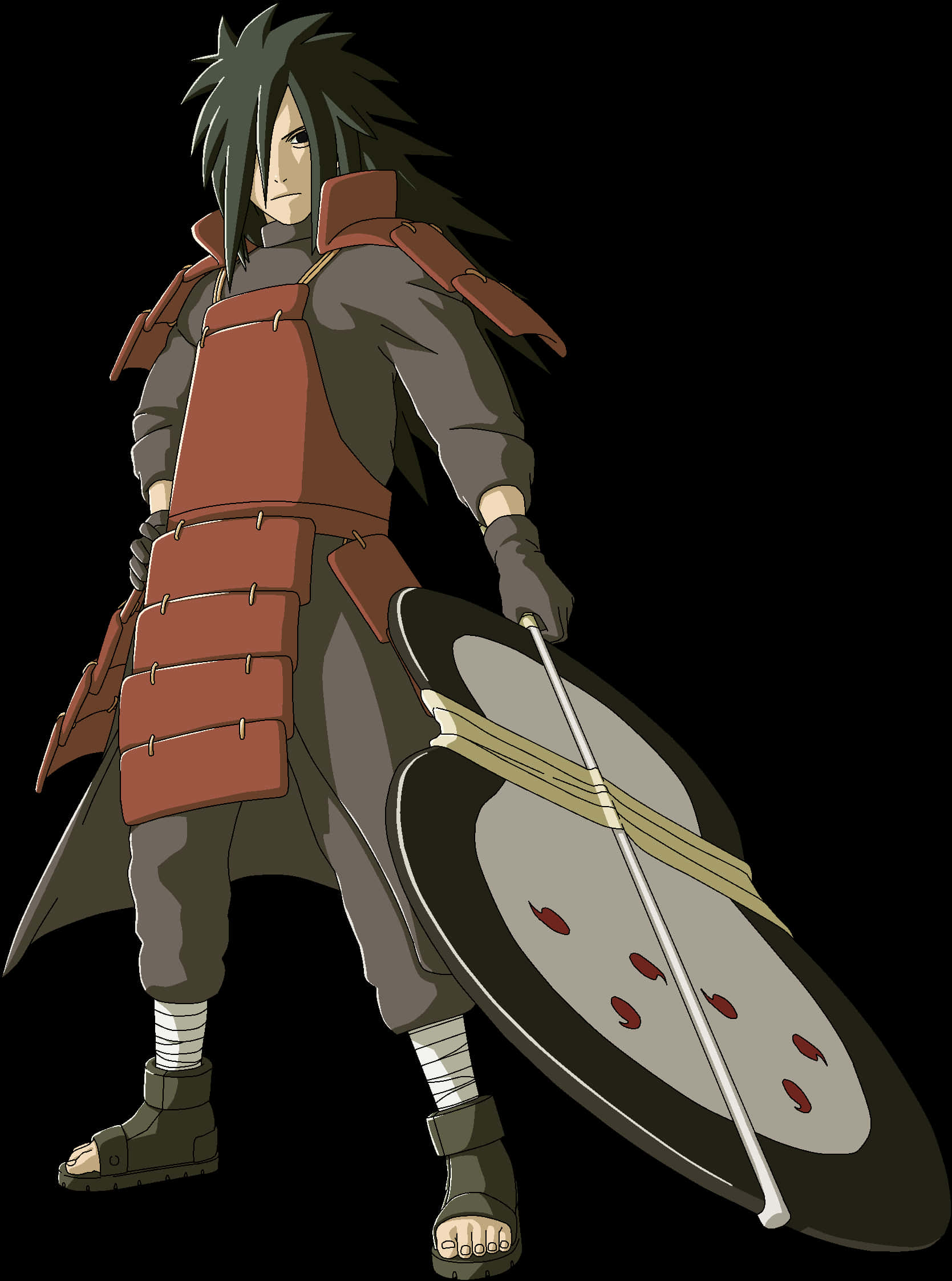 Madara Uchiha With Shield PNG