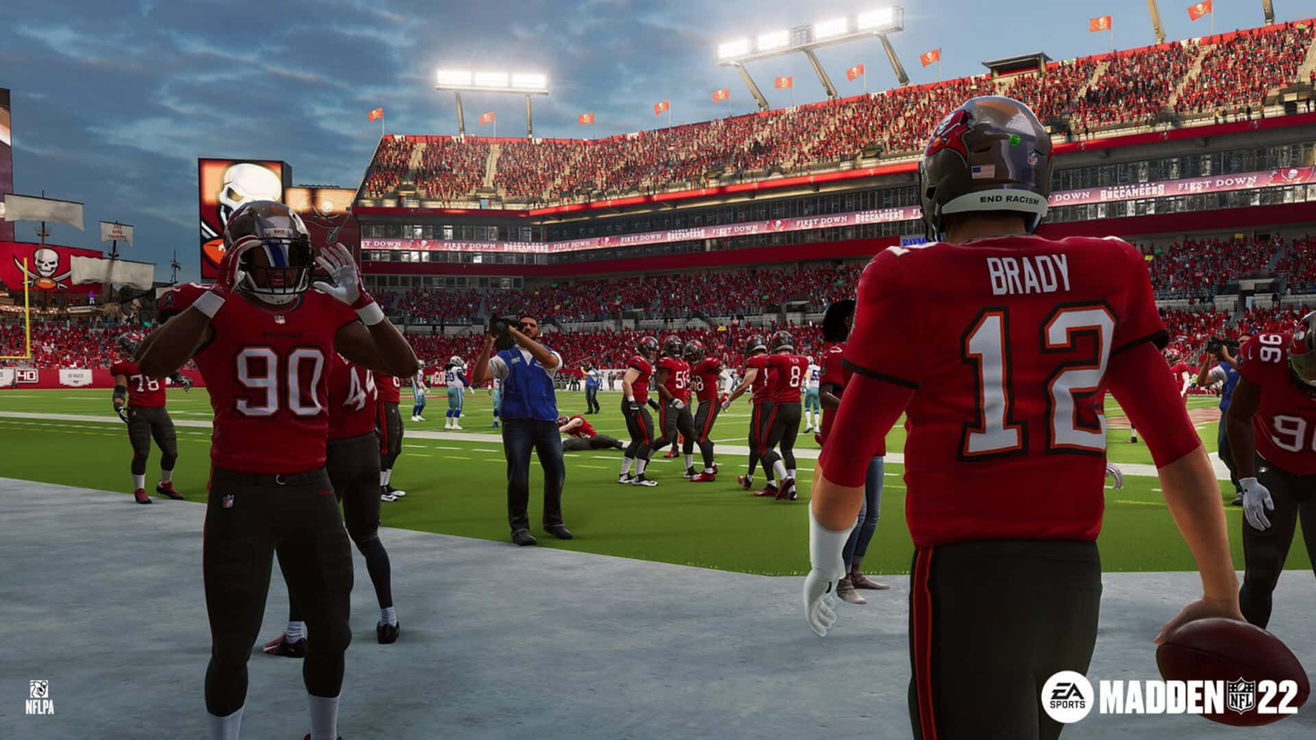 Madden NFL 22 action-packed gameplay Wallpaper
