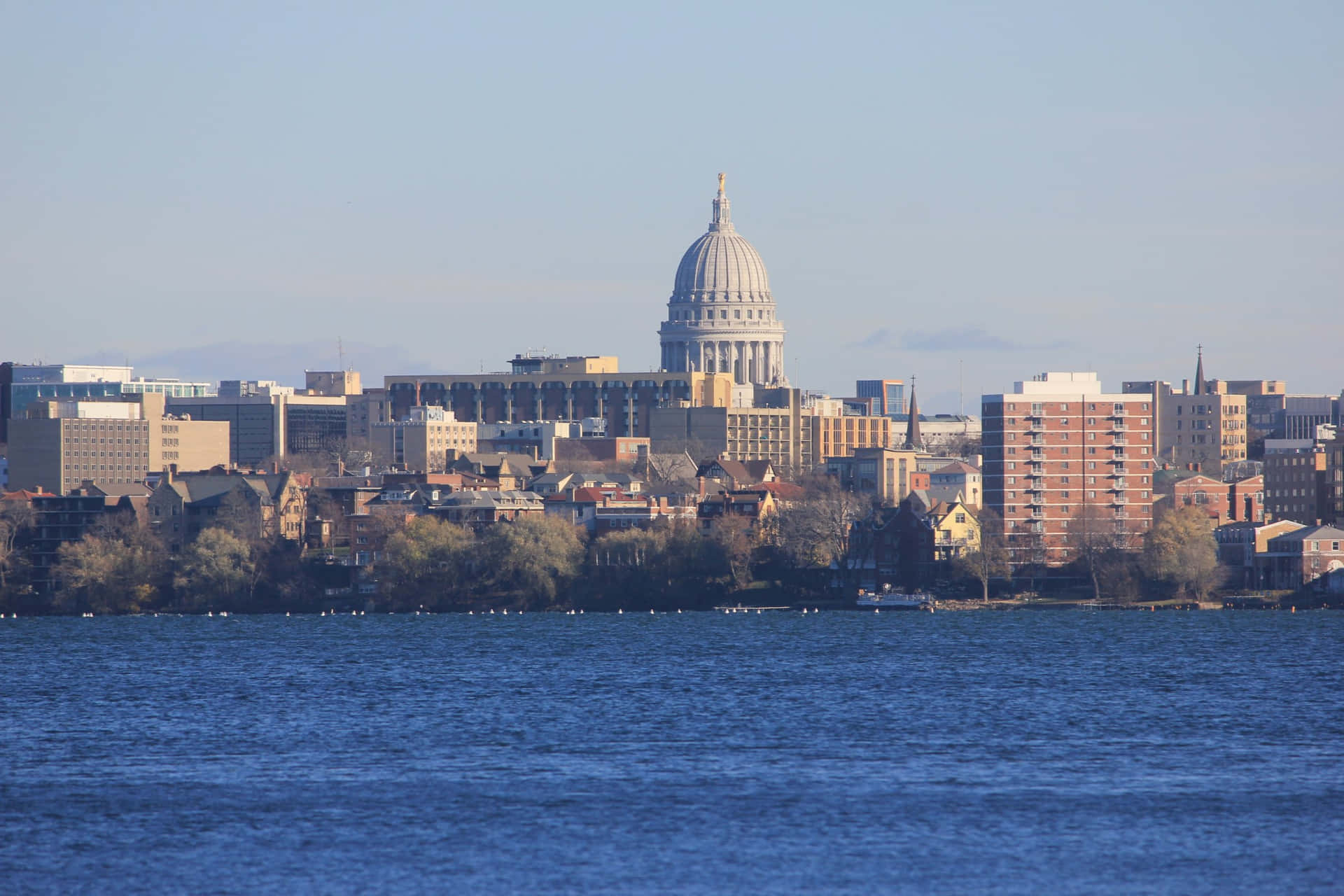 Madison Wisconsin Capitol Skyline Wallpaper