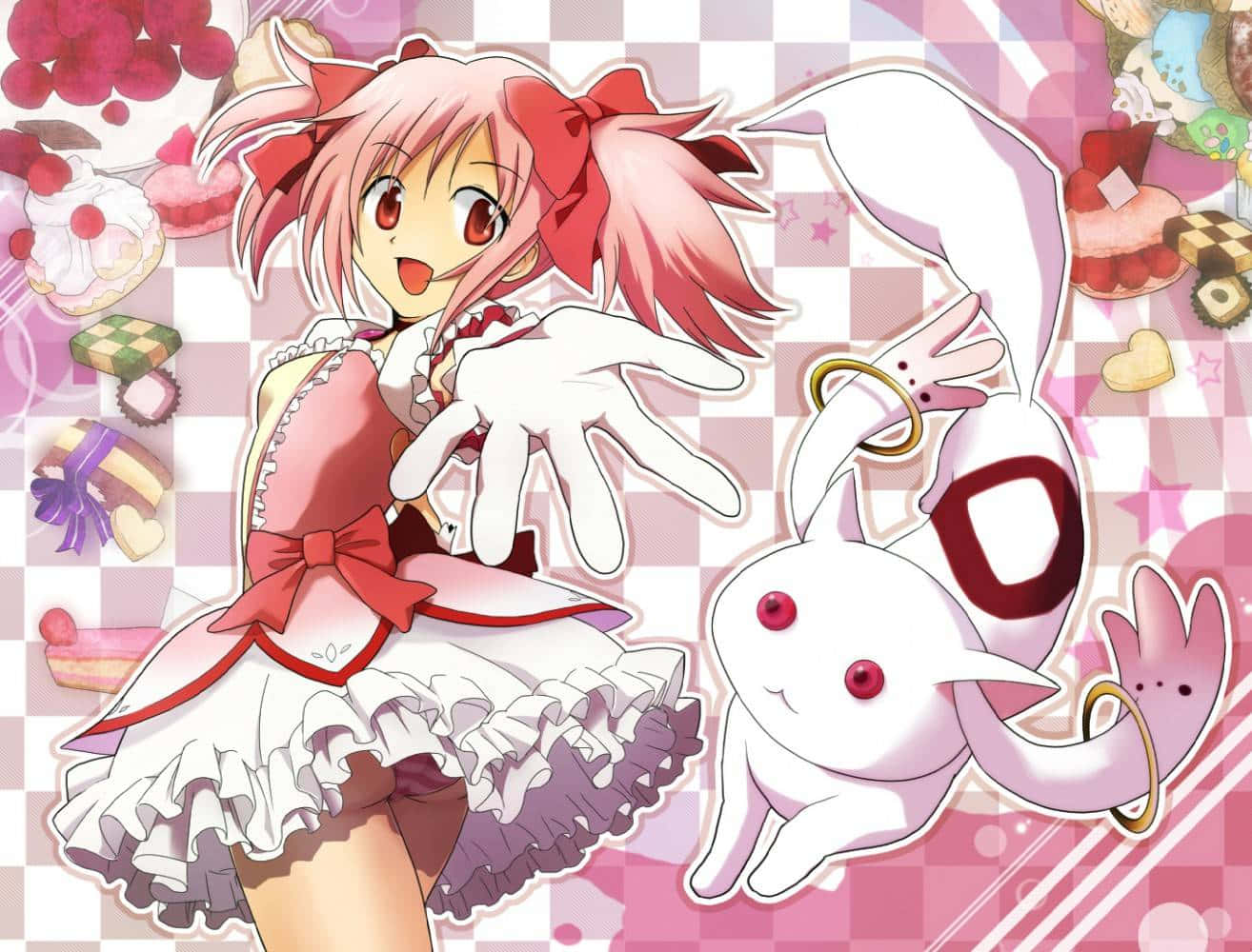 The magical girl from Madoka Magica.