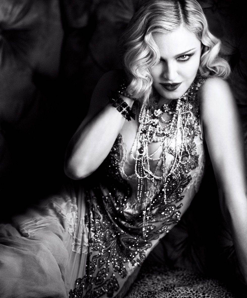 Madonna In Beaded Dress