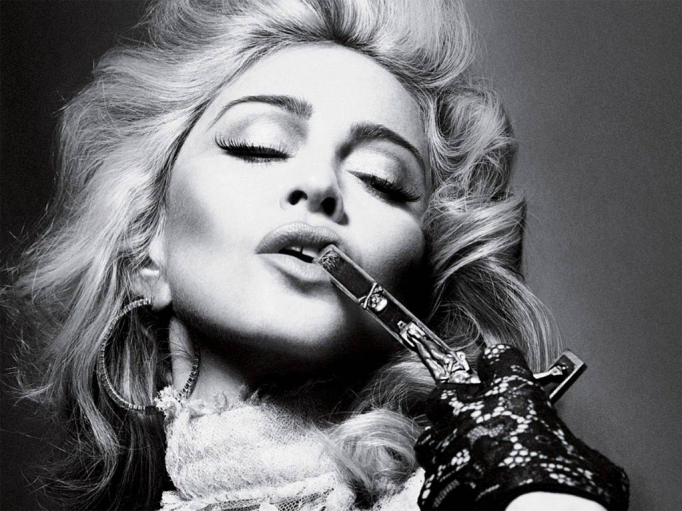 Madonna Kissing A Cross Background