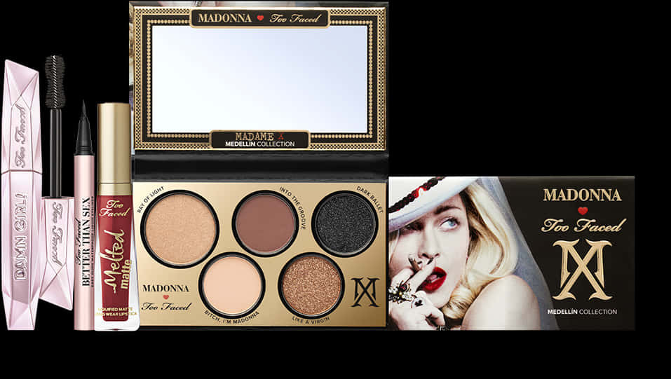 Madonna Too Faced Makeup Collection PNG