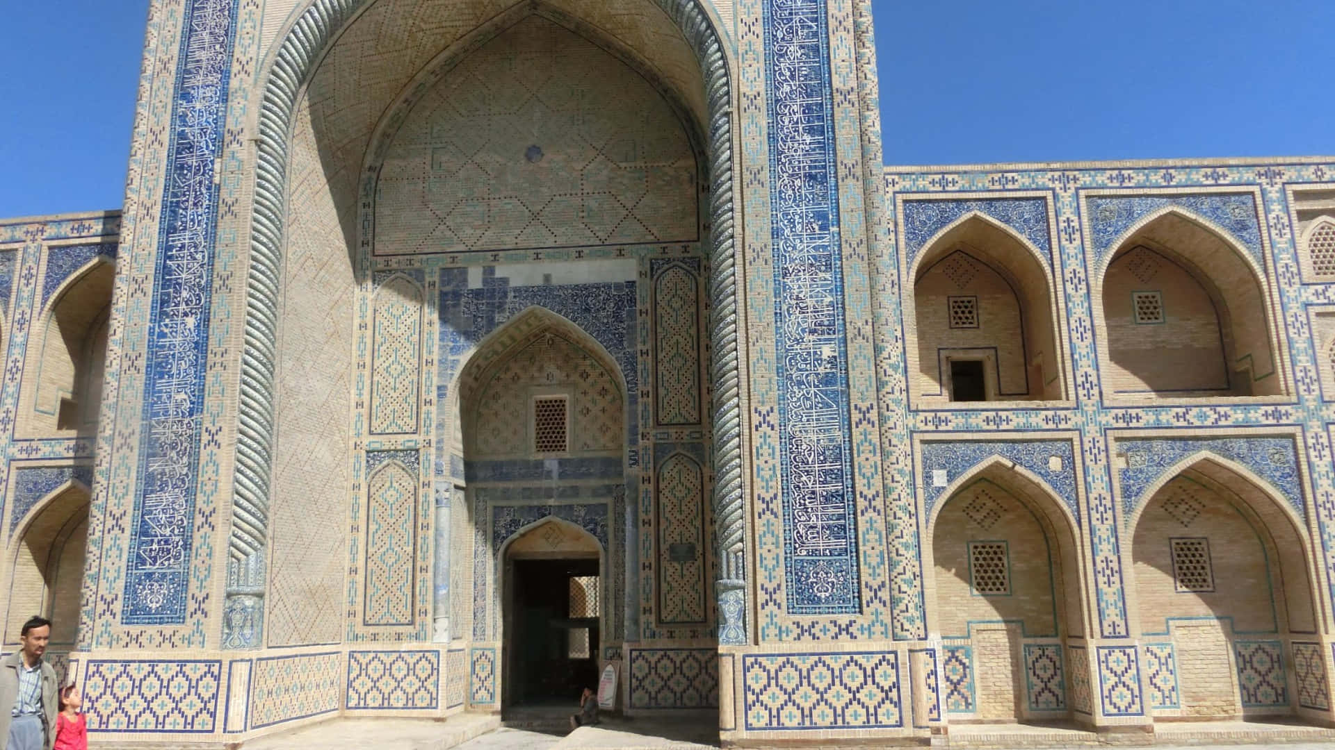 Madrasa Entrance In Bukhara Wallpaper