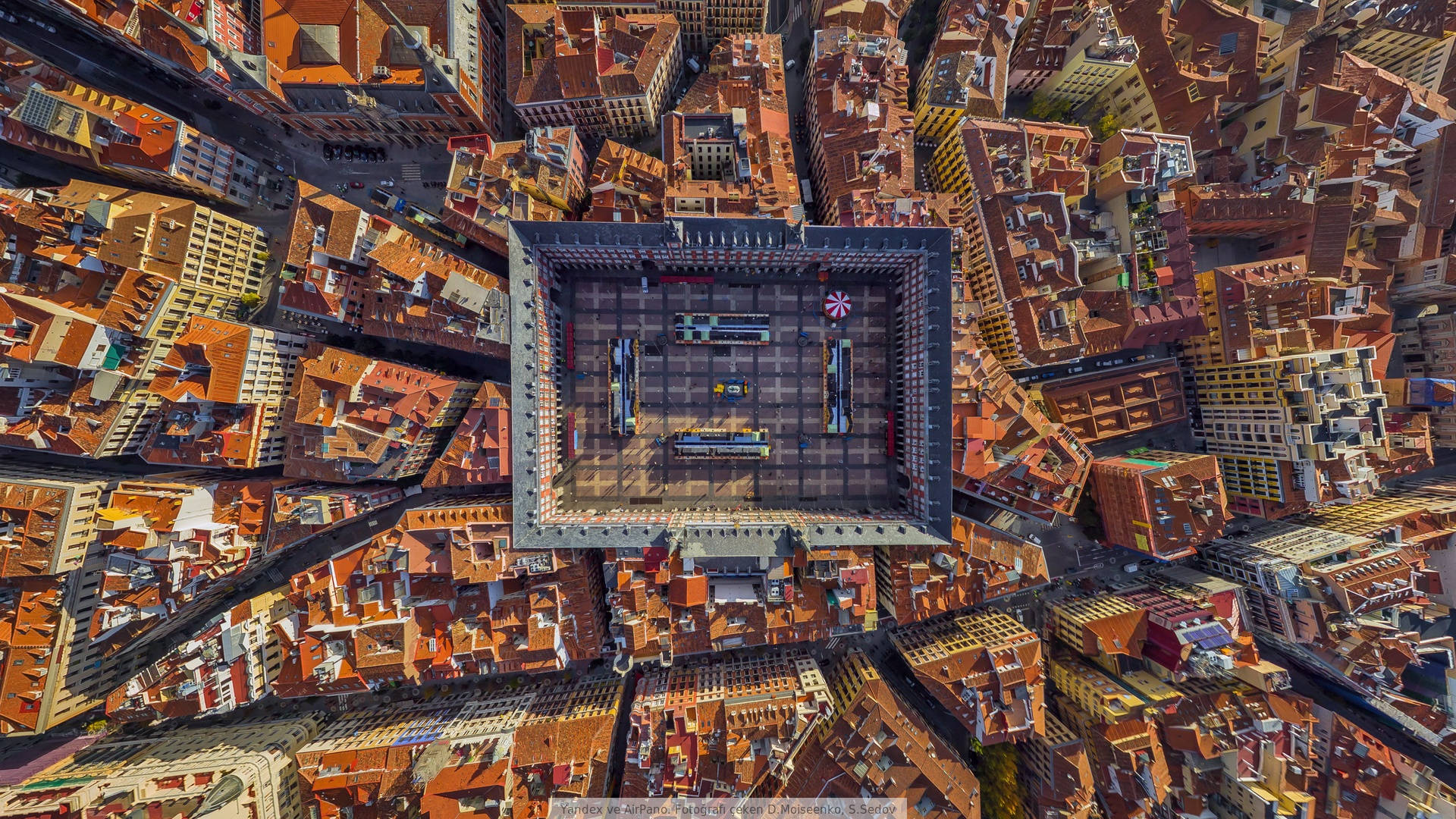 Madridspanien Luftaufnahme Wallpaper